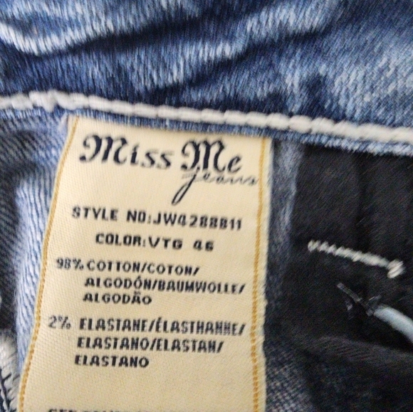 Miss Me Bootcut Low Rise Embellished Jeans Size 29 - Picture 13 of 15